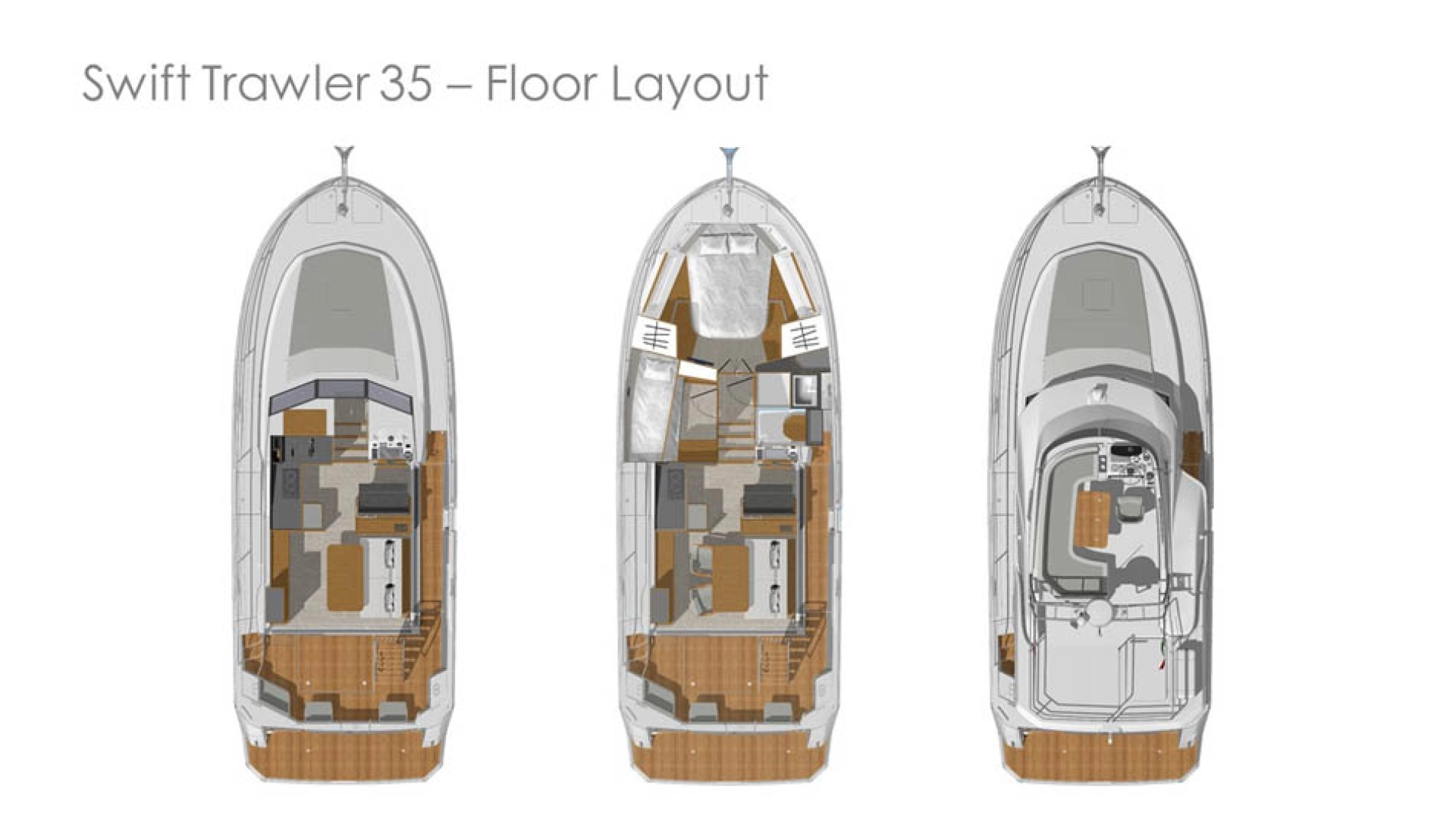 Pronájem Motorová loď v Biograd Na Moru -Bénéteau Swift Trawler 35