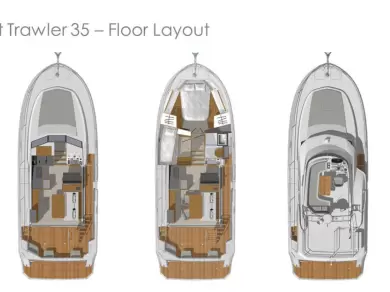 Pronájem Motorová loď v Biograd Na Moru -Bénéteau Swift Trawler 35