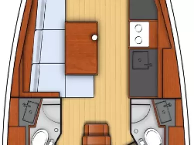 Pronájem jachty v Biograd Na Moru -Bénéteau Oceanis 38.1 na Samboatu