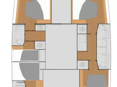 Pronájem Katamarán Fountaine Pajot s licencí