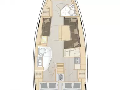 Hanse Hanse 418 jednotlivci a charterové společnosti v Lavrio