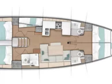 Pronájem lodi Gouvia lákavé ceny Sun Odyssey 490