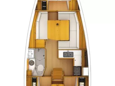 Pronájem lodi Jeanneau Sun Odyssey 389 v Mali Lošinj na Samboatu