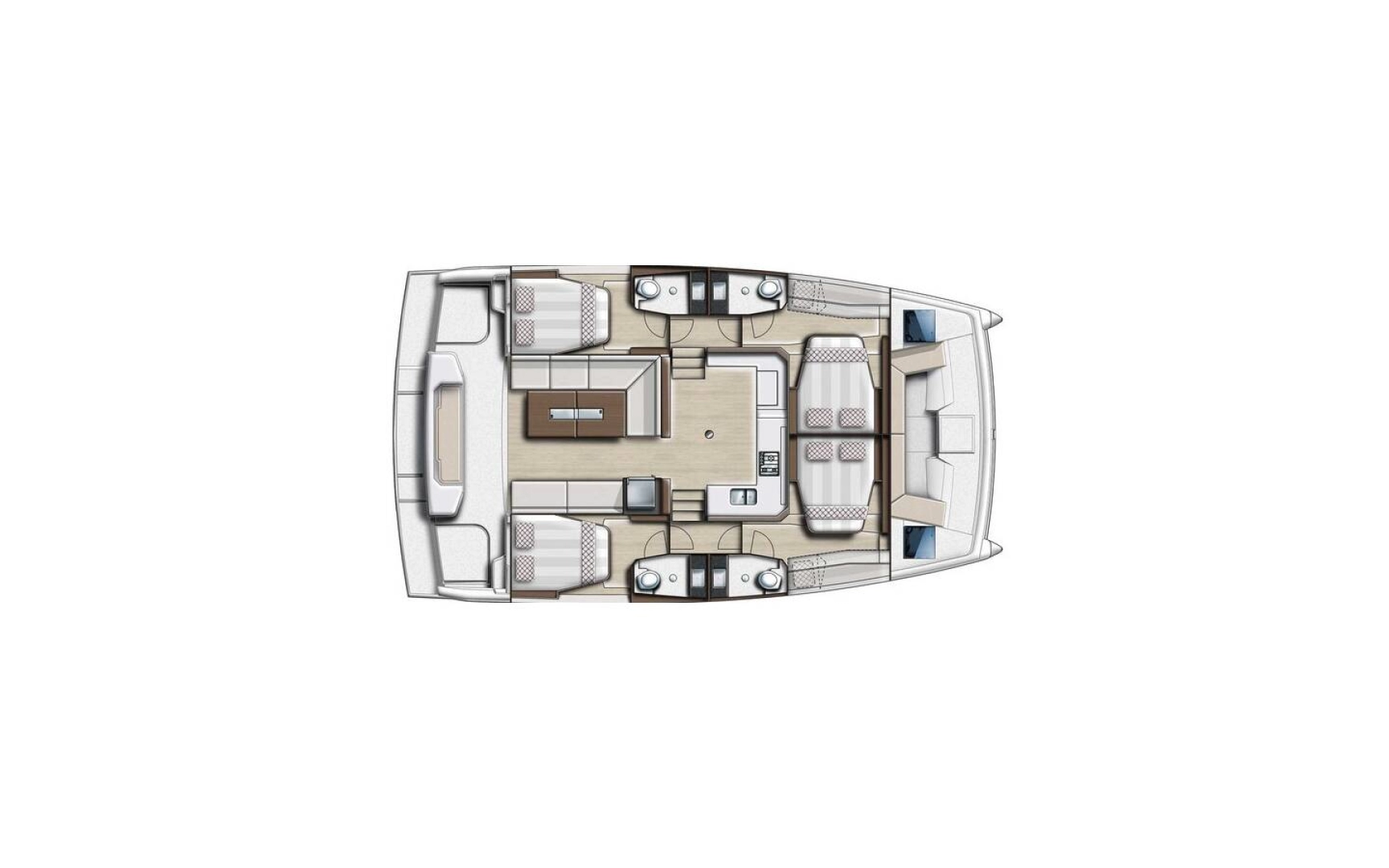 Pronájem lodi Split lákavé ceny Bali Catspace Voile