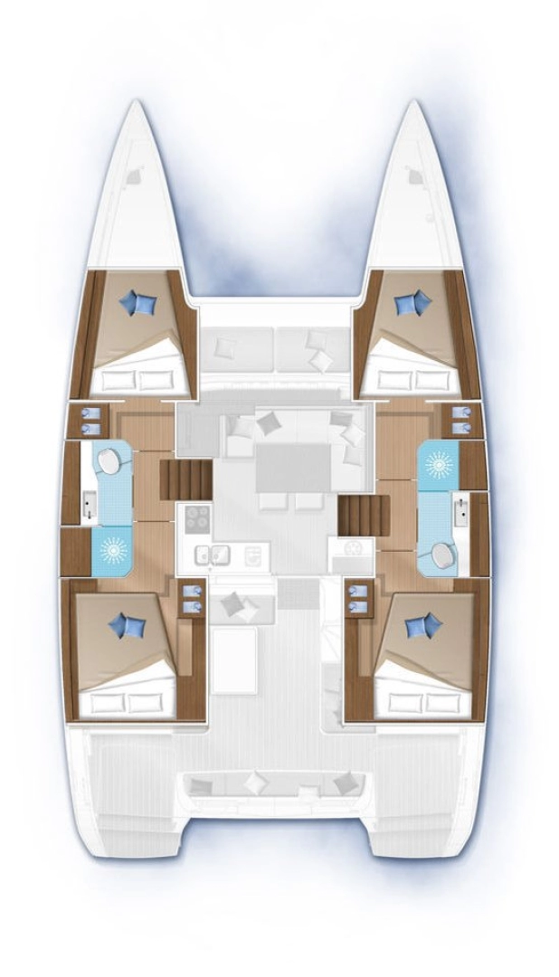 Pronájem lodi Lagoon Lagoon 40 v Donji Seget na Samboatu