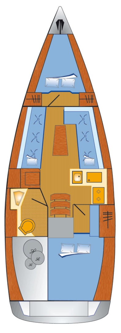 Pronájem Plachetnice v Rogoznica -Bavaria Cruiser 34