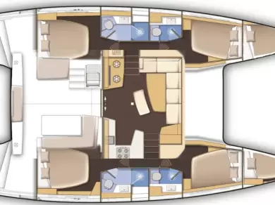 Pronajmout Katamarán se skipperem či ne Lagoon v Lefkáda