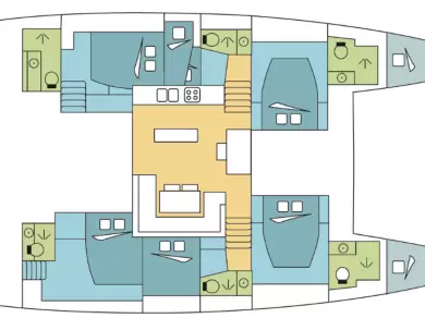 Pronájem Katamarán v Lefkáda -Lagoon Lagoon 52 F