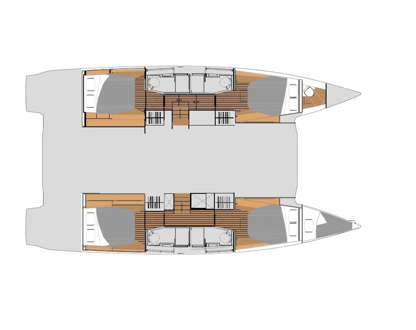 Pronájem jachty v Donji Seget -Fountaine Pajot Elba 45 na Samboatu