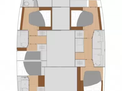 Pronájem Katamarán Fountaine Pajot s licencí