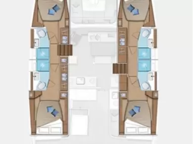 Pronajmout Katamarán se skipperem či ne Lagoon v Trogir