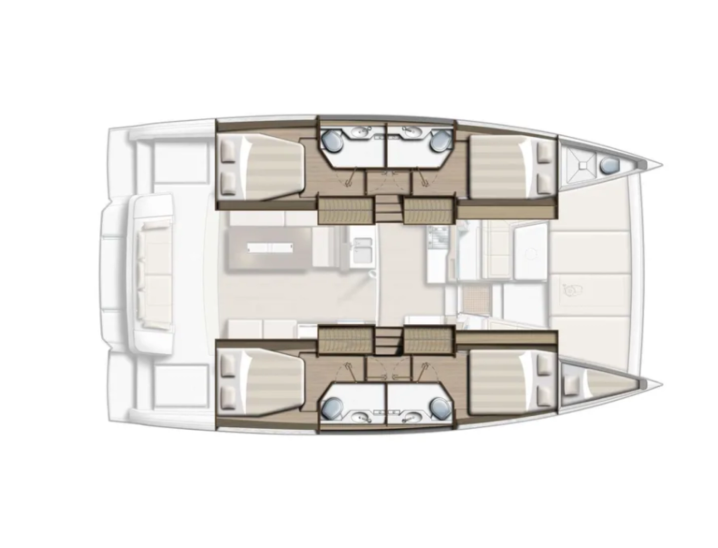 Pronájem lodi Bali Bali 4.2 v Paleros na Samboatu