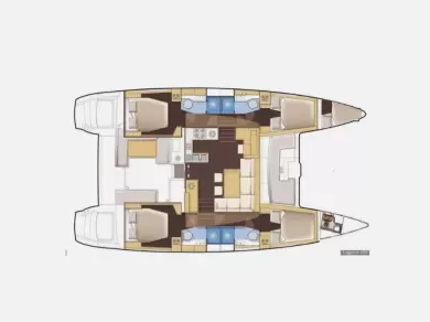 Pronájem Katamarán Lagoon s licencí