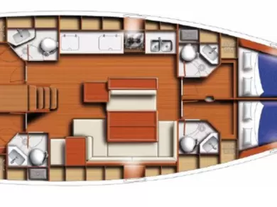 Bénéteau Oceanis 50 jednotlivci a charterové společnosti v Lefkáda