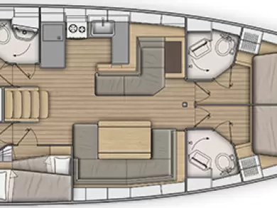 Pronájem lodi Lefkáda lákavé ceny Oceanis 51.1