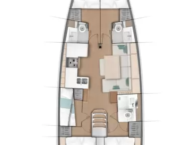 Jeanneau Sun Odyssey 490 jednotlivci a charterové společnosti v Fethiye