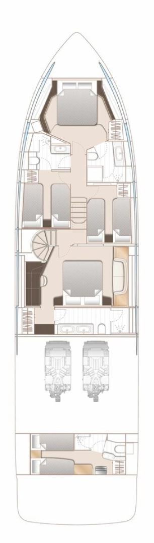 Pronájem lodi Podstrana lákavé ceny Princess Y72