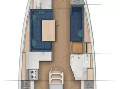 Pronajmout si Jeanneau Sun Odyssey 410 v Komolac