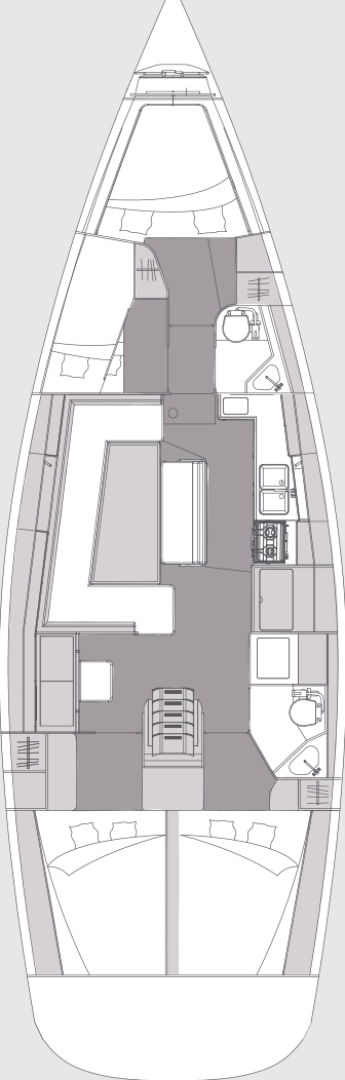 Pronájem Plachetnice v Punat -Elan Impression 45.1