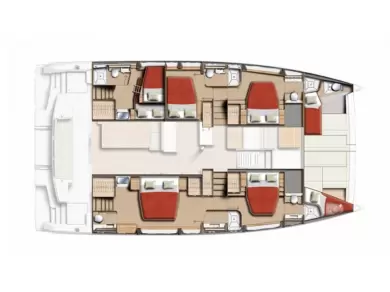 Pronájem lodi Bali Bali 5.2 - 5 + 2 cab. v Sukošan na Samboatu