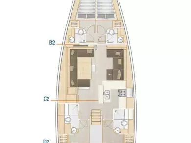 Pronájem lodi Kaštela lákavé ceny Hanse 588