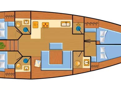 Pronájem lodi Palma de Mallorca lákavé ceny Cruiser 45