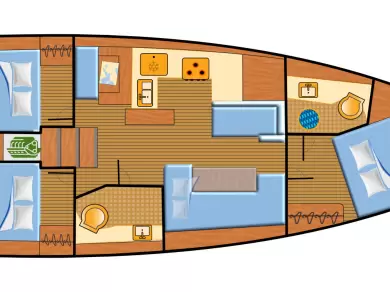 Pronájem lodi Jeanneau Sun Odyssey 410 v Palma de Mallorca na Samboatu