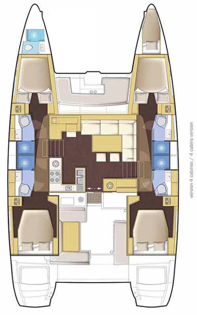 Lagoon Lagoon 46 jednotlivci a charterové společnosti v Alimos