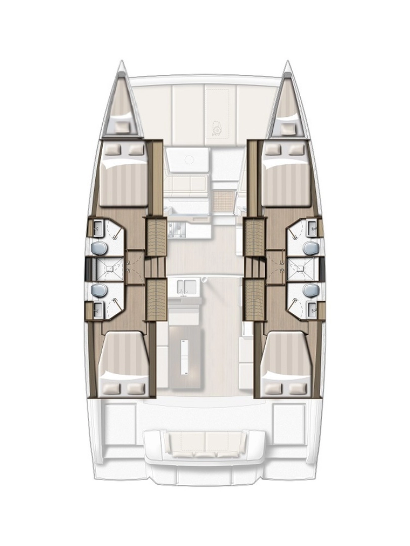 Pronájem lodi Gouvia lákavé ceny Bali 4.2