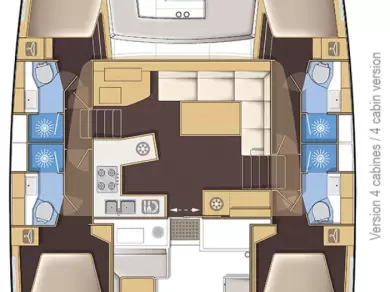 Pronajmout si Lagoon Lagoon 450 Sport Top v Zadar