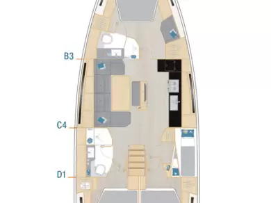 Pronájem jachty v Göcek  -Hanse Hanse 460 na Samboatu