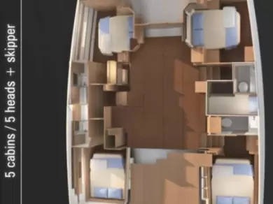 Pronájem jachty v Pirovac -Dufour Dufour Catamarans 48 Sail na Samboatu