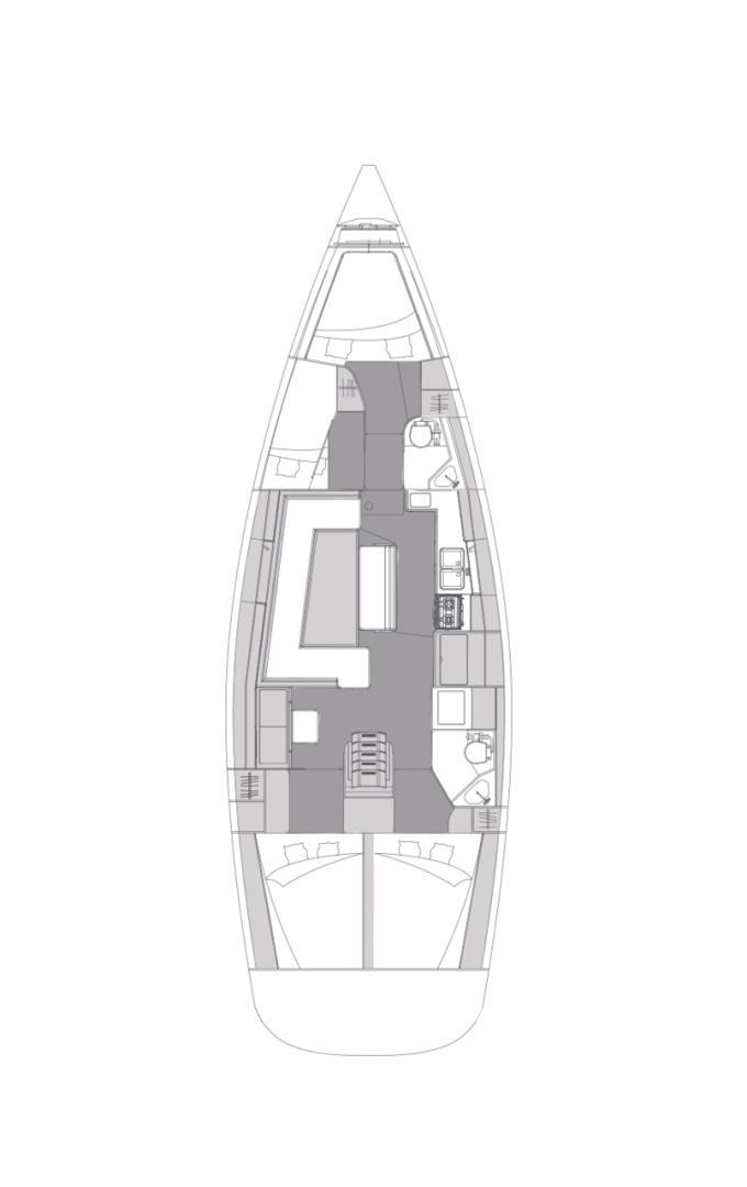 Pronájem jachty v Pirovac -Elan Impression 45.1 na Samboatu