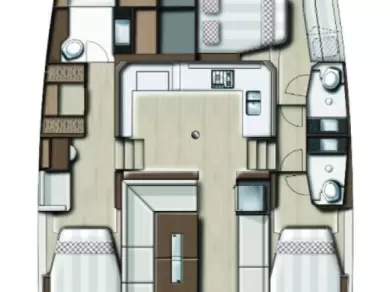 Pronájem lodi Gouvia lákavé ceny Bali Catspace Voile