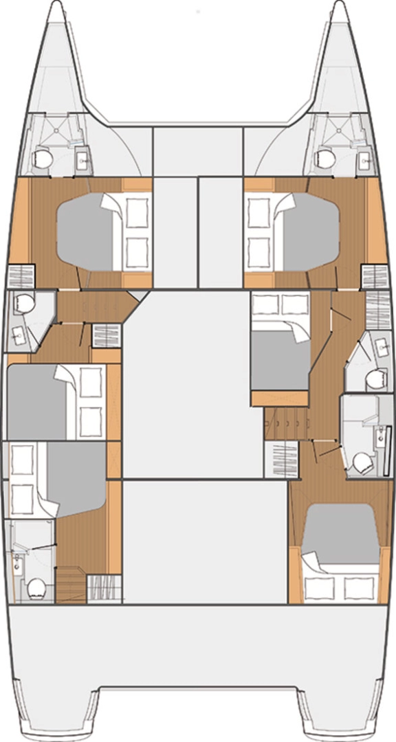 Pronájem Katamarán v Trogir -Fountaine Pajot Saba 50