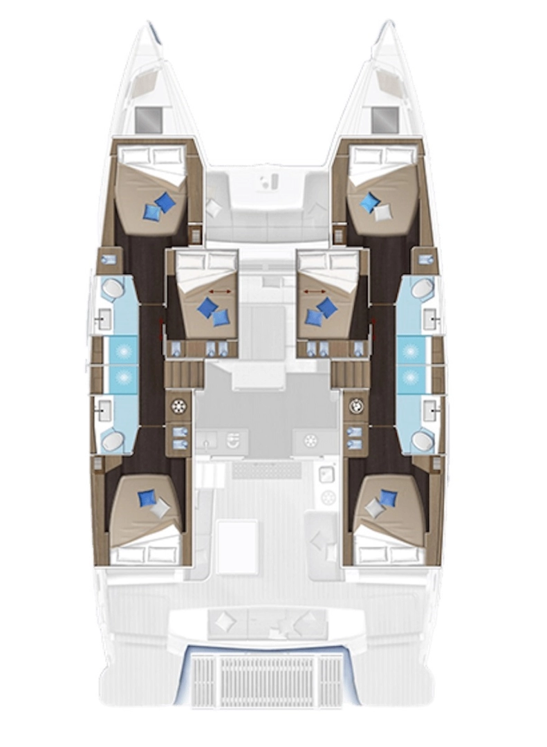 Pronájem jachty v Trogir -Lagoon Lagoon 51 na Samboatu