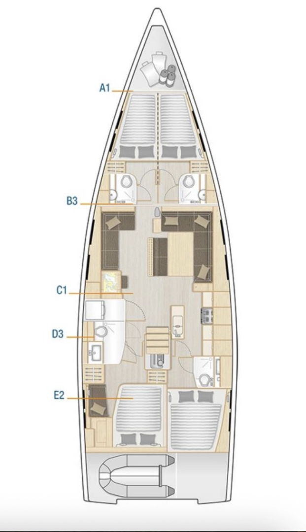 Pronajmout si Hanse Hanse 548 v Donji Seget
