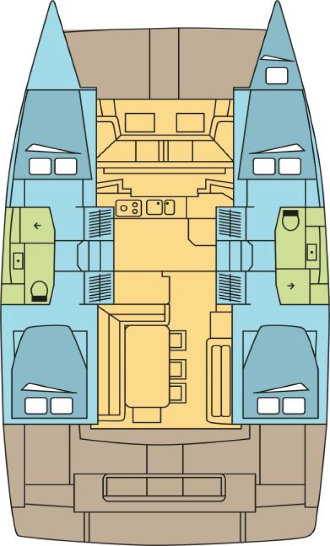 Pronájem lodi Bali Bali 4.2 v Marsh Harbour na Samboatu