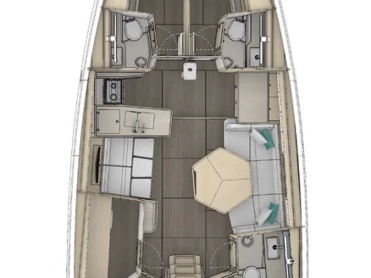 Pronájem lodi Donji Seget lákavé ceny Dufour 48