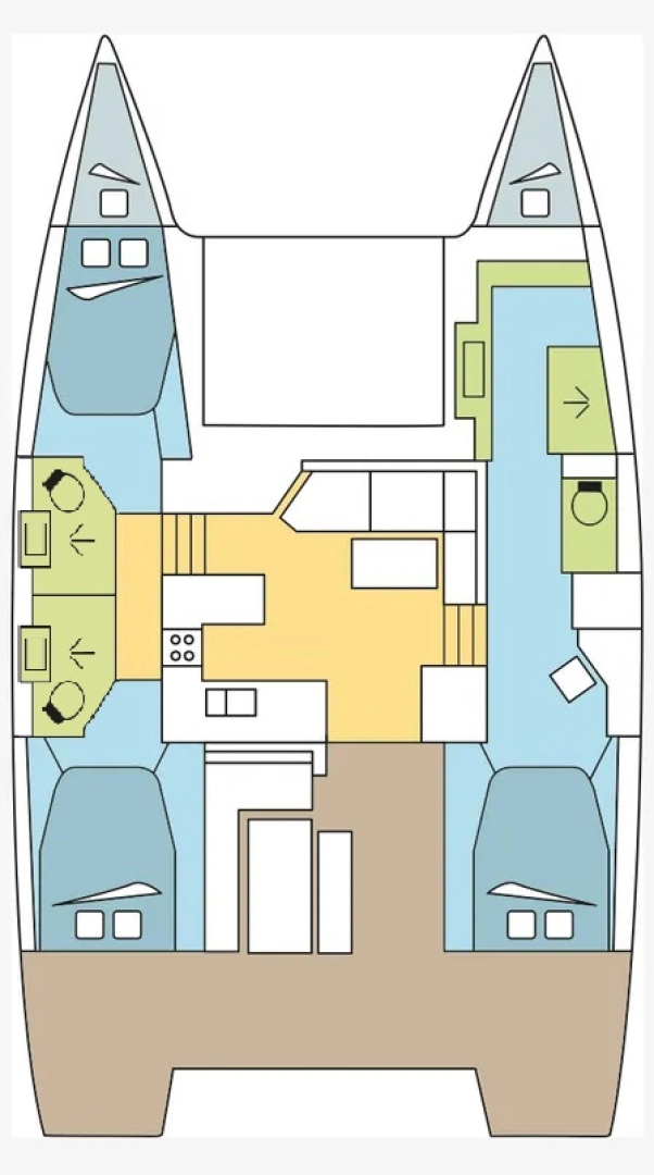 Fountaine Pajot Astrea 42 jednotlivci a charterové společnosti v Alimos