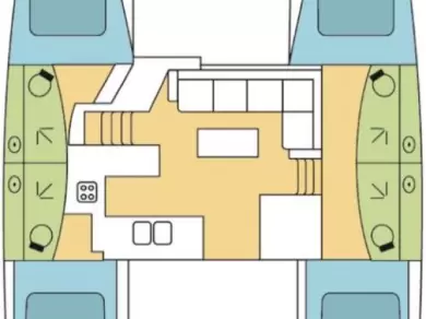 Pronájem Katamarán Fountaine Pajot s licencí