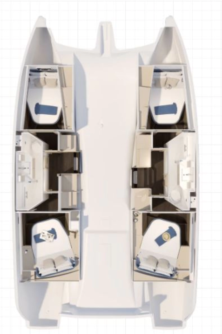 Pronájem Katamarán v Saint-Mandrier-sur-Mer -Fountaine Pajot Fountaine Pajot FP 41 Quatuor 2