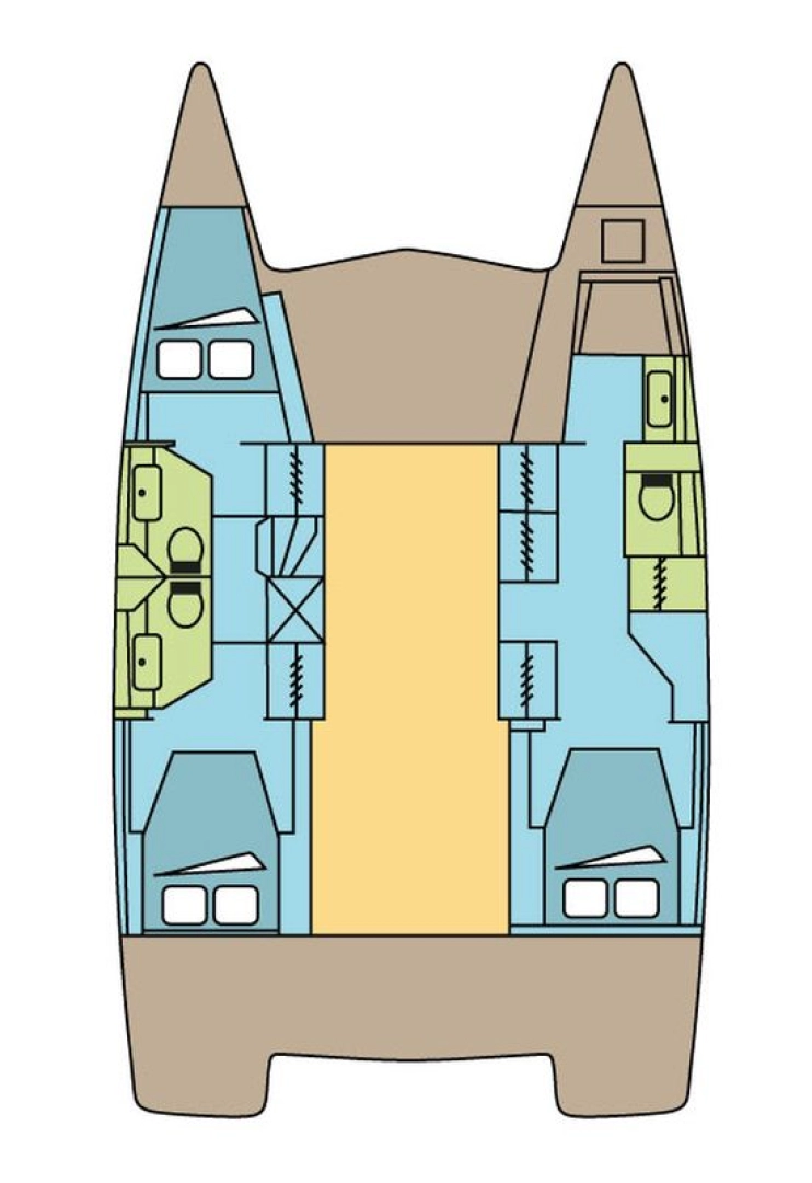Pronájem Katamarán v Parham Town -Fountaine Pajot Isla 40