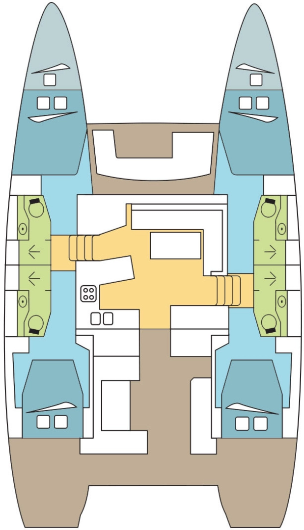 Pronajmout si Lagoon Lagoon 450 Sport Top v Marsh Harbour