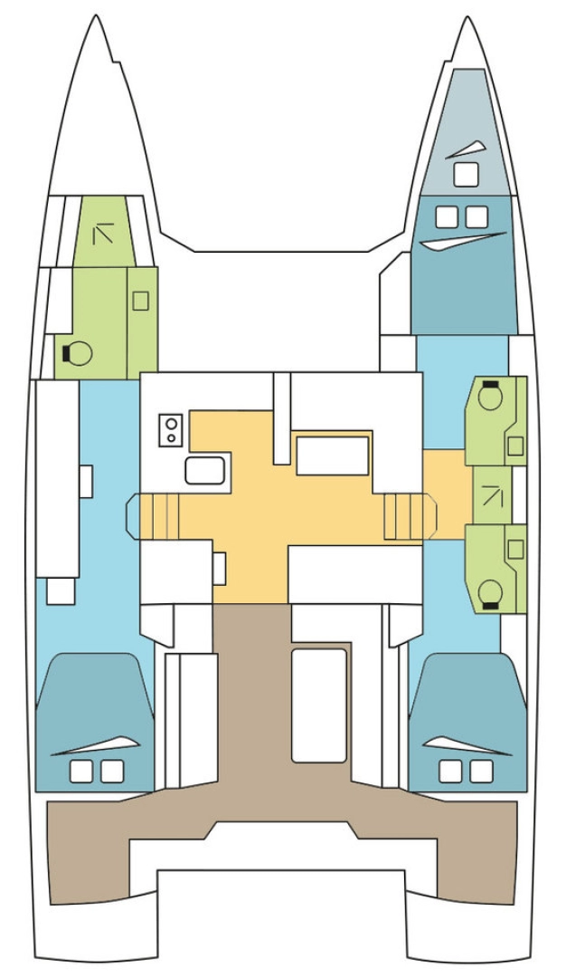 Pronájem jachty v Komolac -Nautitech Nautitech 46 Fly na Samboatu