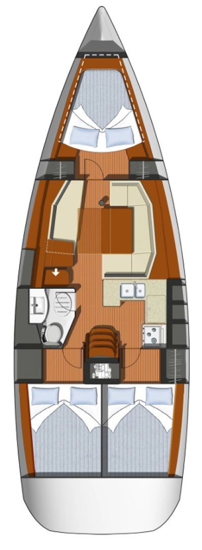 Pronajmout si Jeanneau Sun Odyssey 37 v Betina
