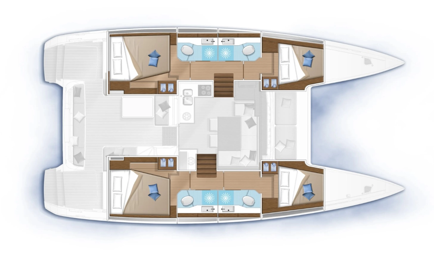 Pronájem Katamarán v Kaštela -Lagoon Lagoon 40