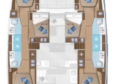 Pronájem lodi Kaštela lákavé ceny Lagoon 50