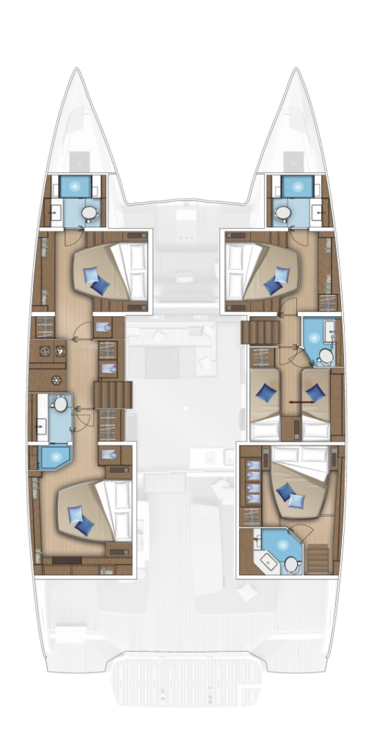 Pronájem lodi Lagoon Lagoon 55 v Kaštela na Samboatu