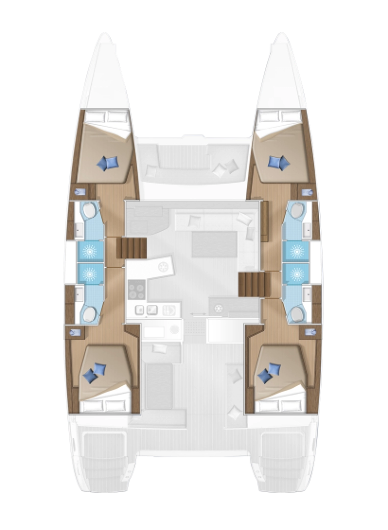 Lagoon Lagoon 450 F jednotlivci a charterové společnosti v Alimos